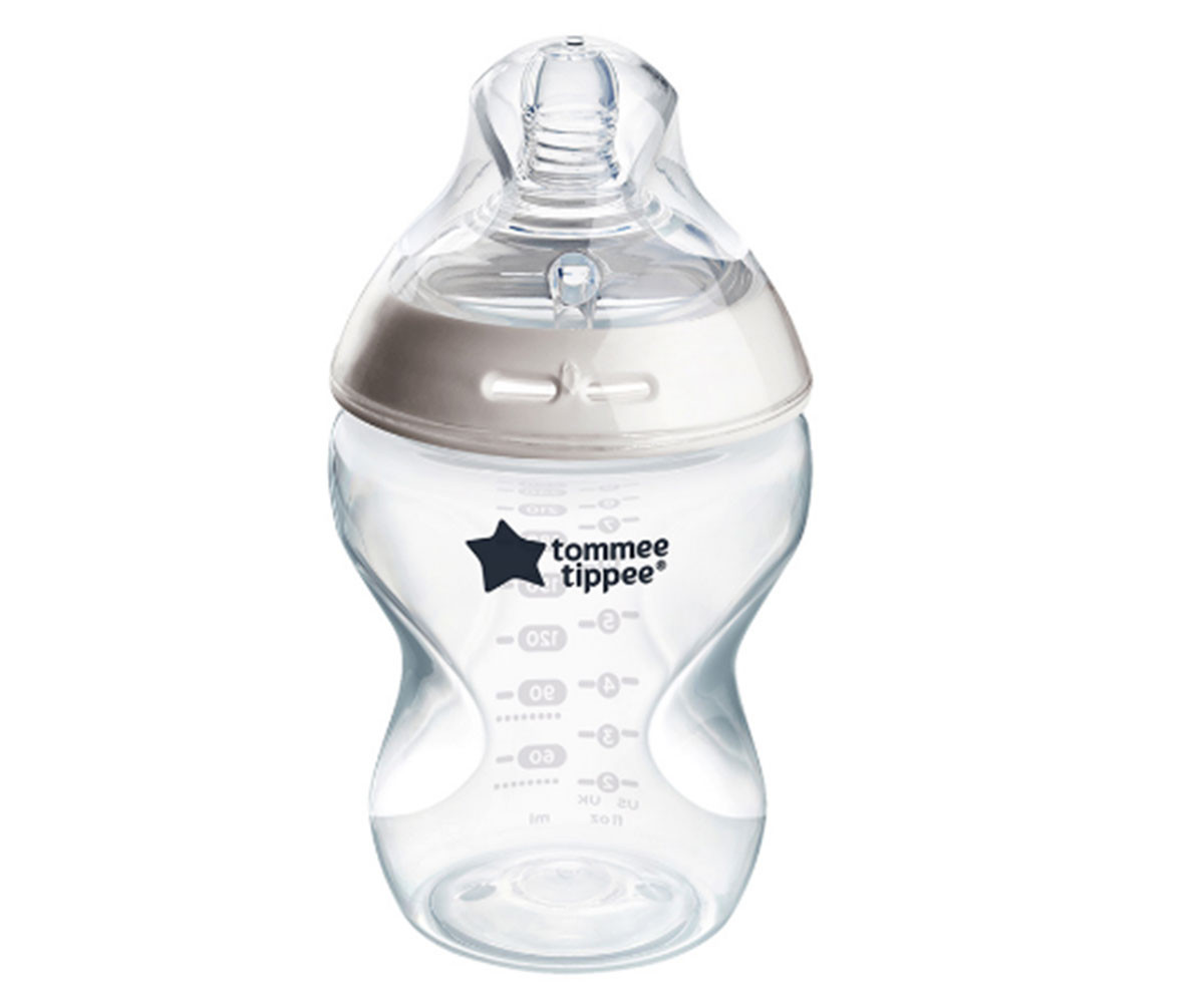 Самостерилизиращо се бебешко шише Tommee Tippee Natural Start - 0 м+, 150 ml