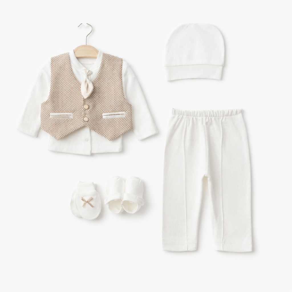 Бебешки комплект за новородено – 5 части (0–6 месеца)