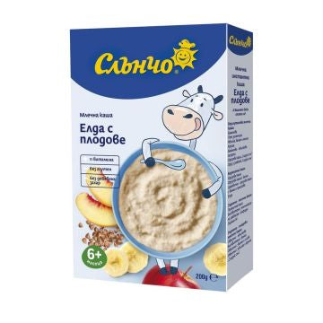 Слънчо Млечна каша елда с плодове (6+ месеца) – 200 г
