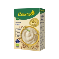 Слънчо БИО млечна инстантна каша „Елда“ (4+ месеца) – 190 г