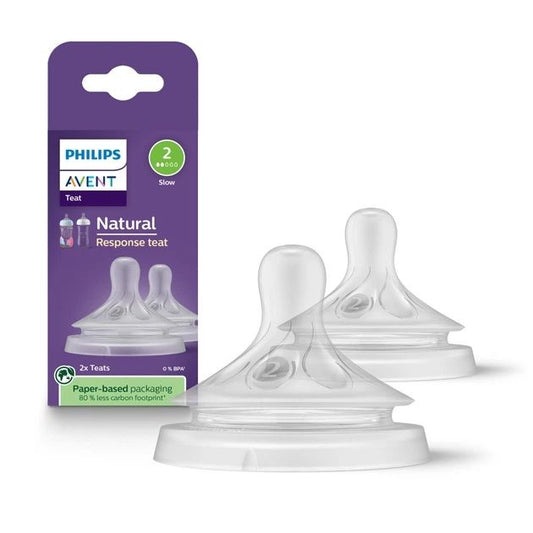Philips Avent Natural Response биберони за шише – размер 2 (Slow), 2 броя