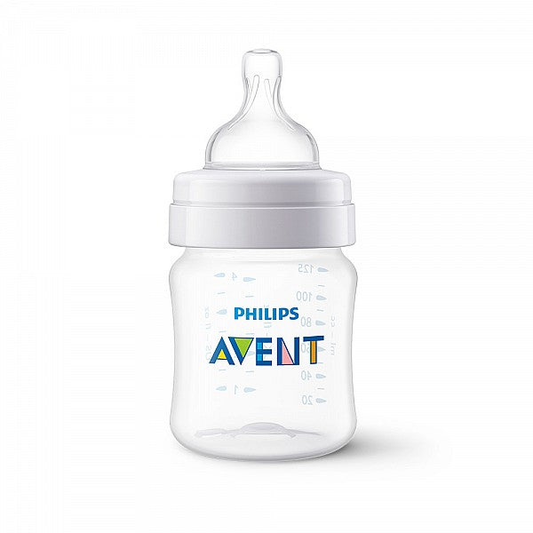 Шише за хранене Anti-Colic 125 мл, с биберон със сила на потока 1, 0м+ Philips AVENT SCY100/01