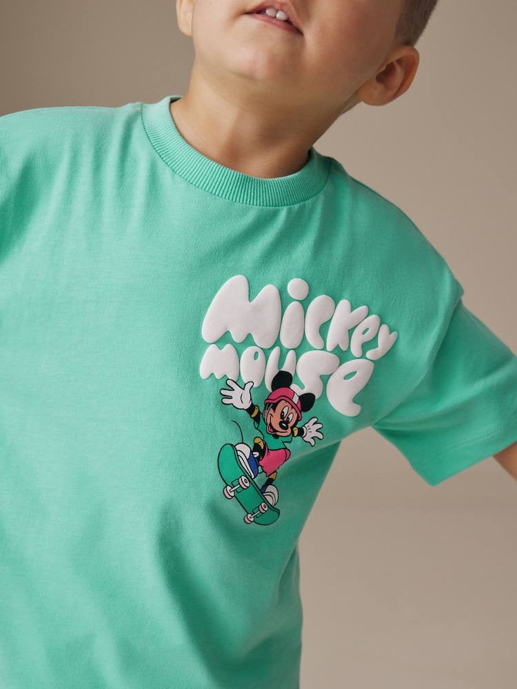 Детски комплект за момче – тениска Mickey и райета къси панталони