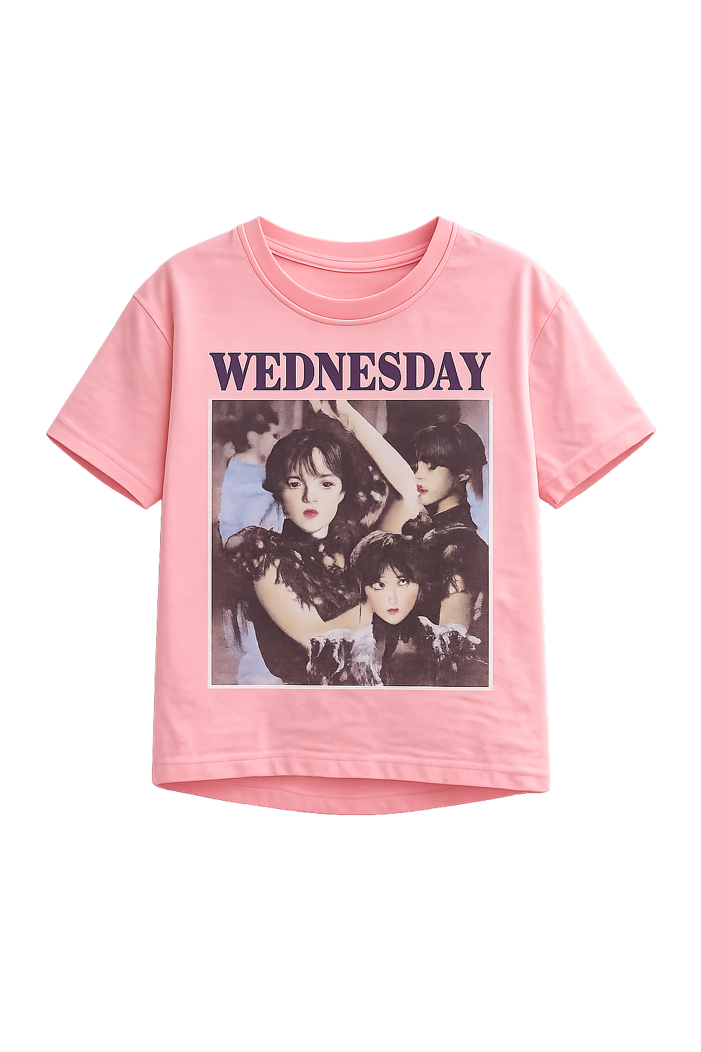 Детска тениска Wednesday за момиче – розова