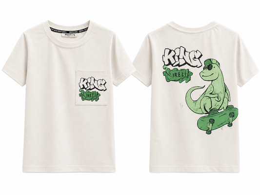 Детска тениска King Street Dino Skate