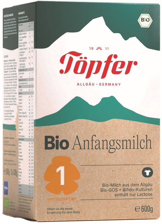 Töpfer Bio Anfangsmilch 1 – 600 g
