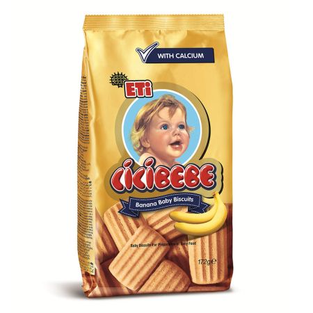 Eti Cici Bebe Бебешки бисквити с банан и калций – 172 g