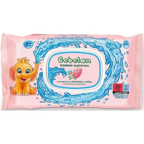 Bebelan влажни кърпички – 64 бр.