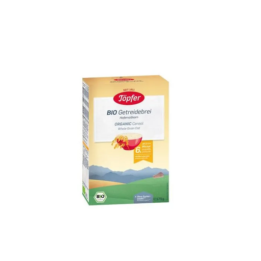 Töpfer БИО пълнозърнеста овесена каша – 175 г (6+ месеца)