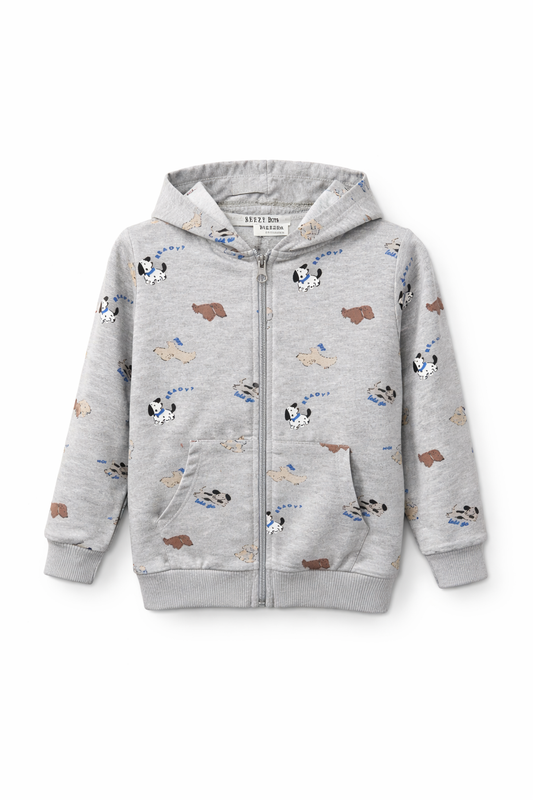 Детски суитшърт с цип за момче