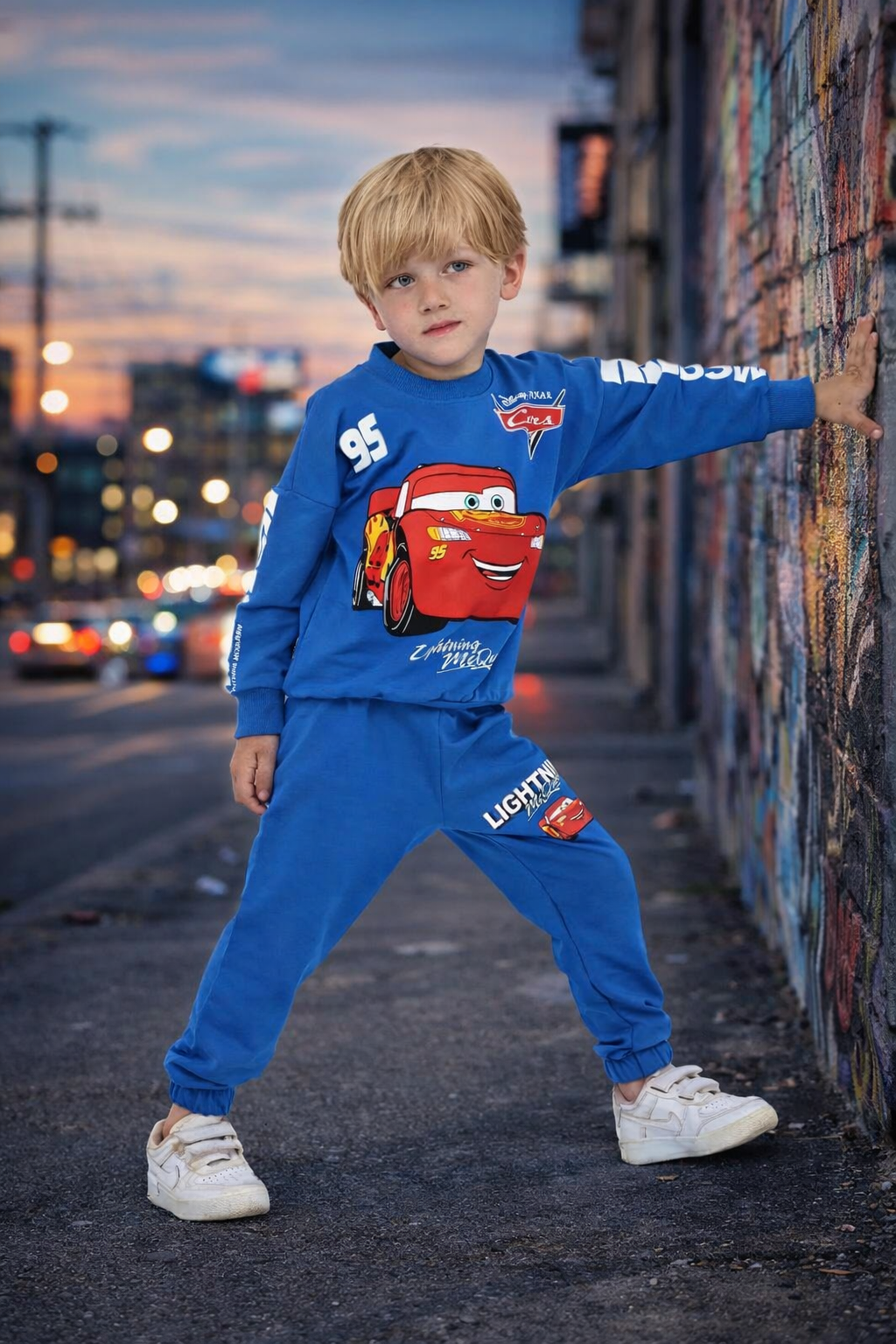 Детски спортен комплект Cars – Lightning McQueen (2 части)