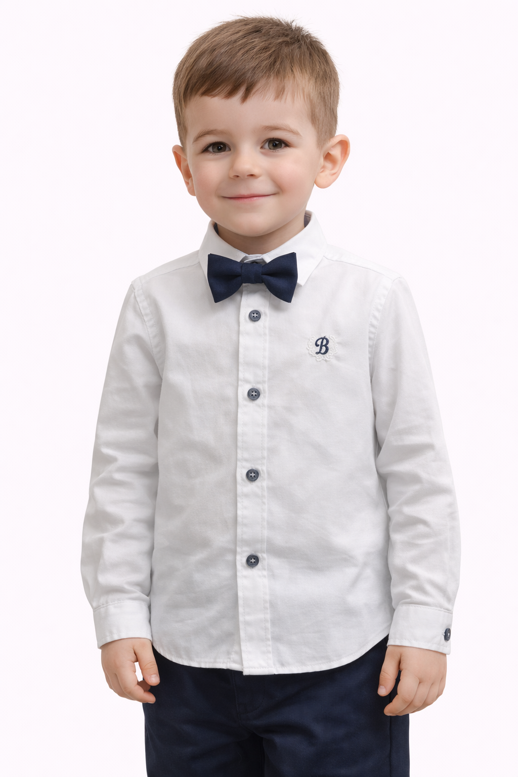 Детска официална риза с папийонка