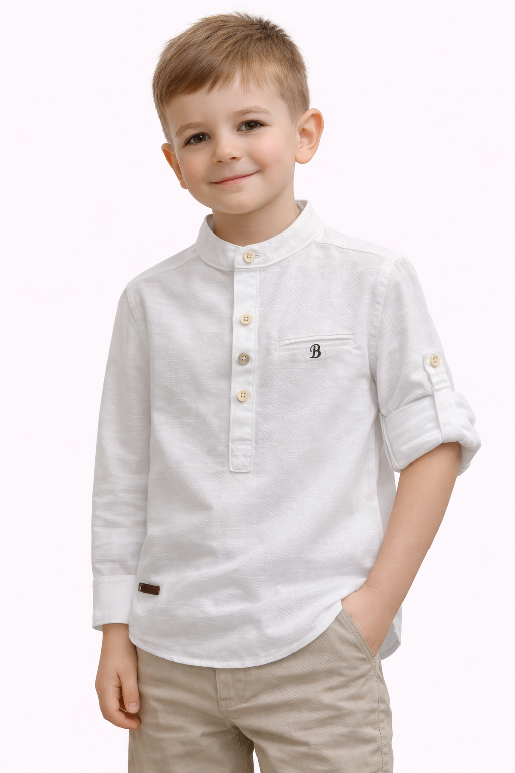 Детска бяла риза