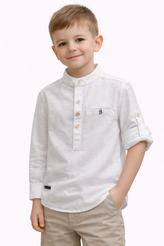 Детска бяла риза