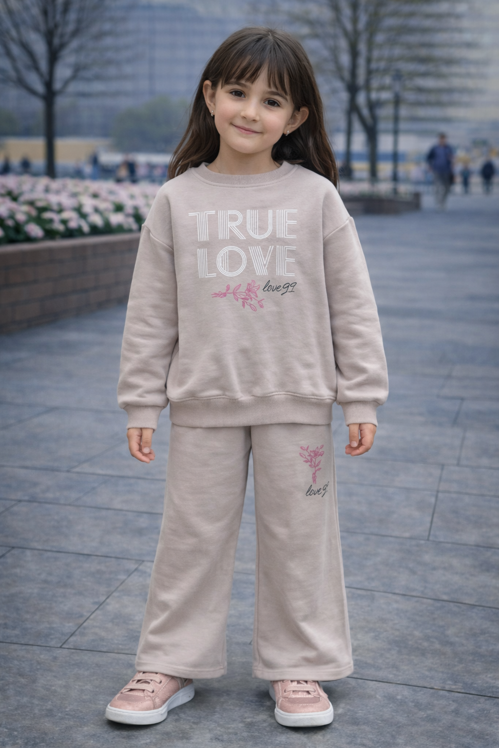 Детски спортен комплект „True Love“ – блуза и панталон