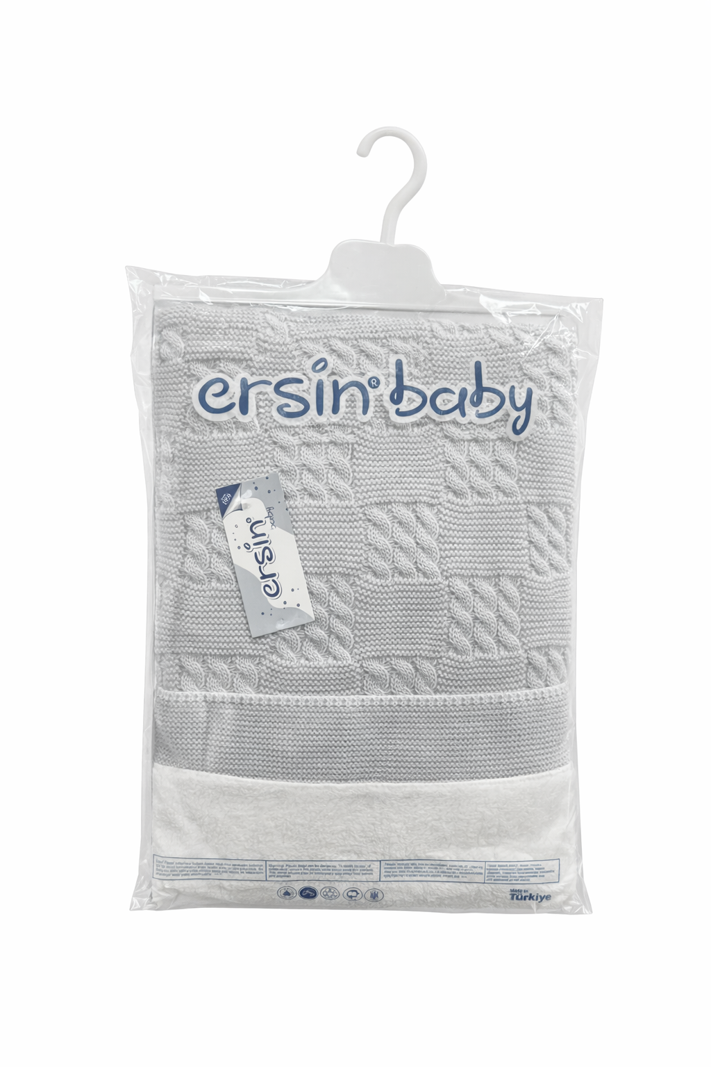 Плетено бебешко одеяло Ersin Baby – два цвята