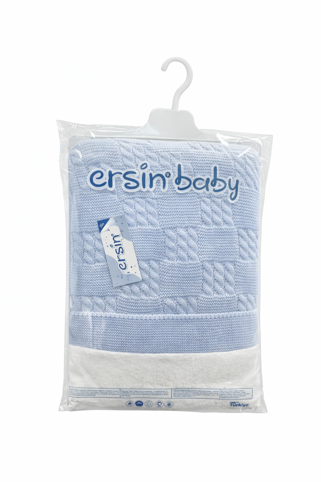 Плетено бебешко одеяло Ersin Baby – два цвята