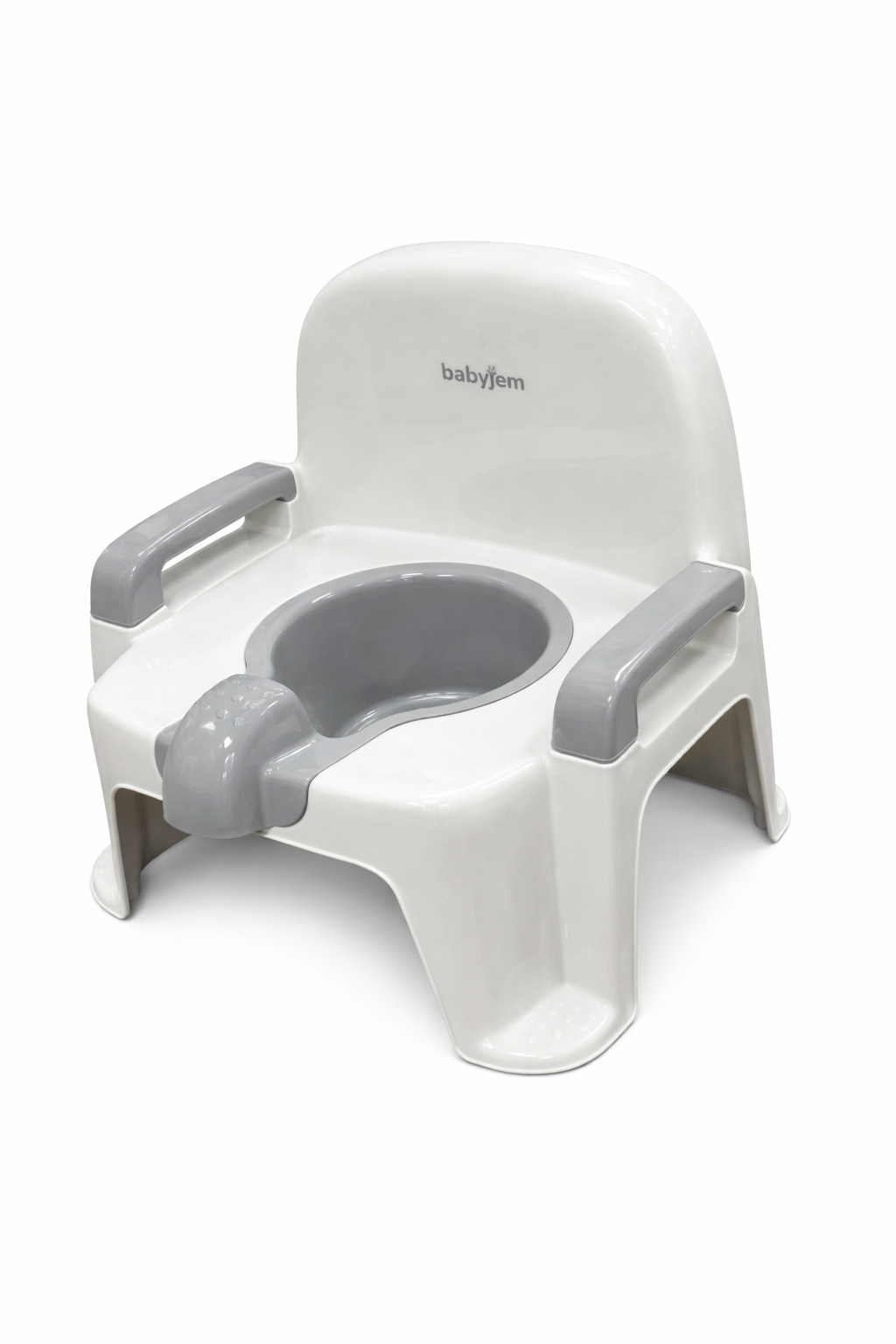 Детско гърне столче – бяло и сиво