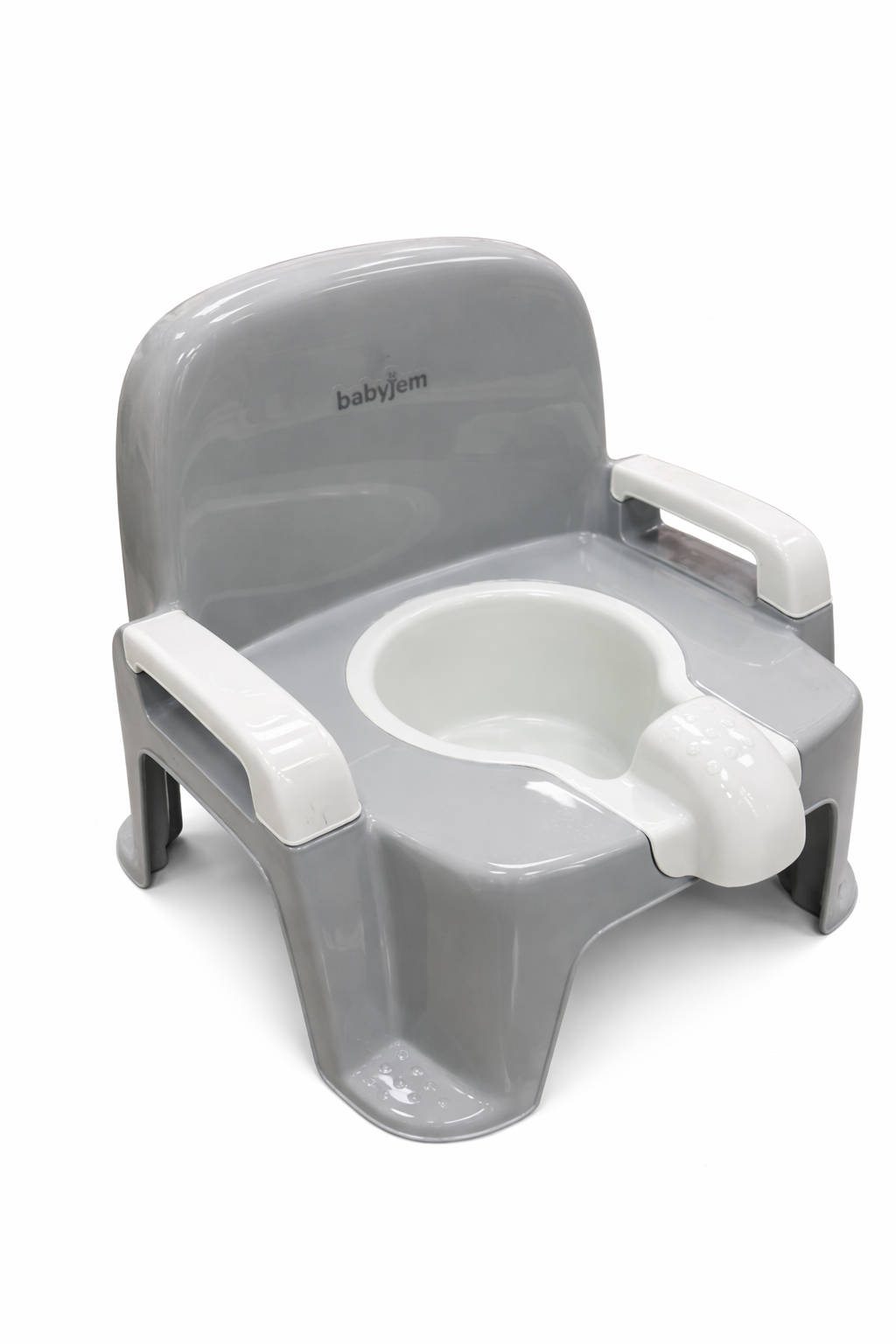 Детско гърне столче – бяло и сиво