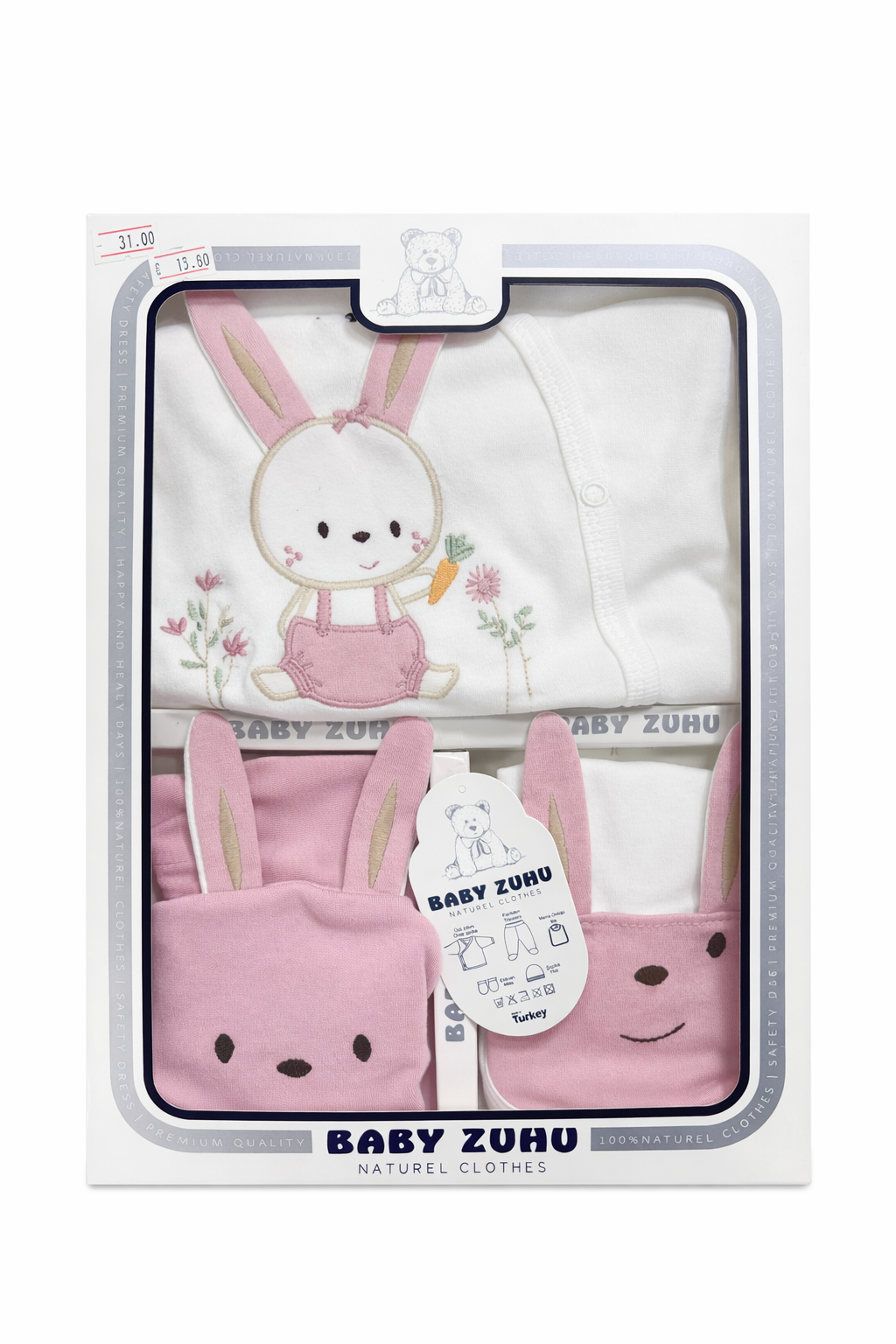 Бебешки комплект Baby Zuhu – розов