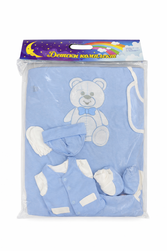 Бебешки комплект за новородено – син цвят