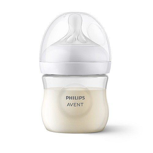 Шише за хранене Natural Response 125 мл с биберон без протичане Natural Response Поток 2, 0м+, Philips AVENT SCY900/01