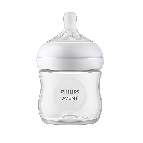 Шише за хранене Natural Response 125 мл с биберон без протичане Natural Response Поток 2, 0м+, Philips AVENT SCY900/01