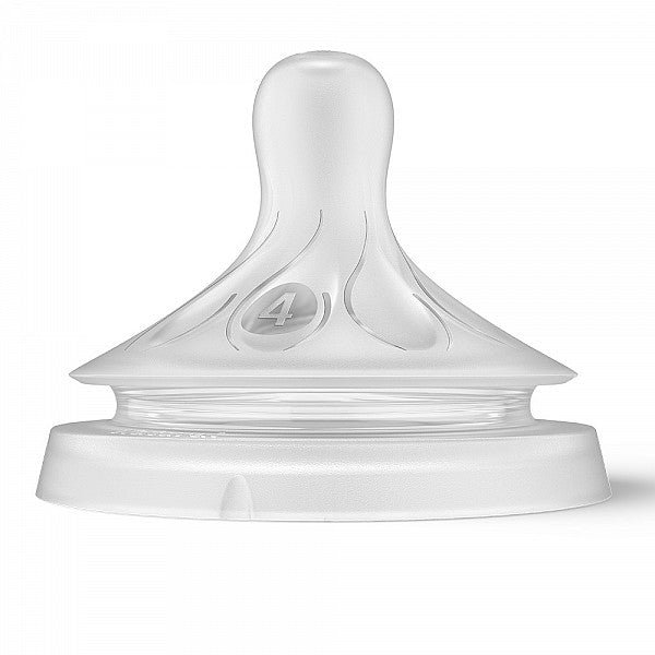 Комплект от 2 бр. Биберони без протичане Philips AVENT Natural Response SCY964/02, Поток 4, 3м+