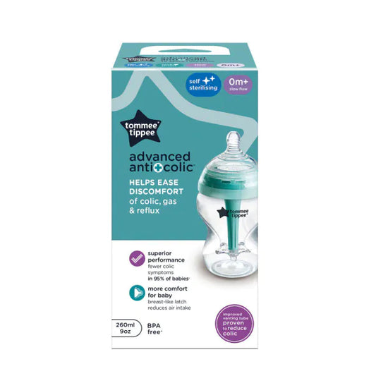 TOMMEE TIPPEE Шише за хранене 260 мл. 0+ ANTI-COLIC+
