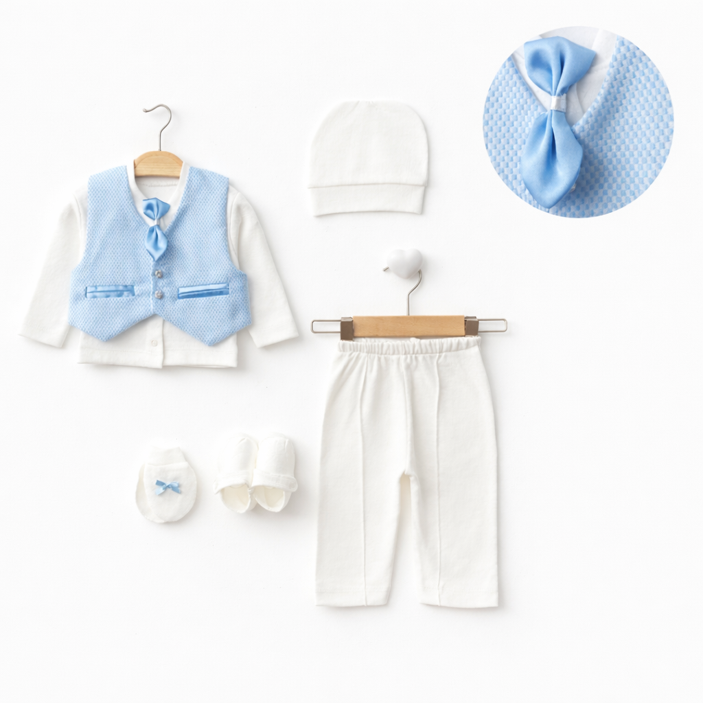 Бебешки комплект за новородено – 5 части (0–6 месеца)