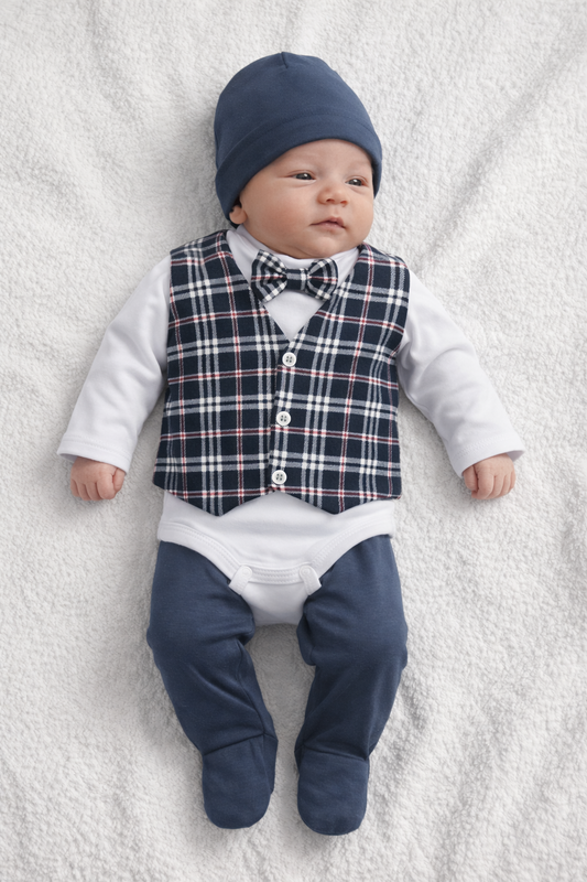 Бебешки комплект за момче – 5 части (размер 56)