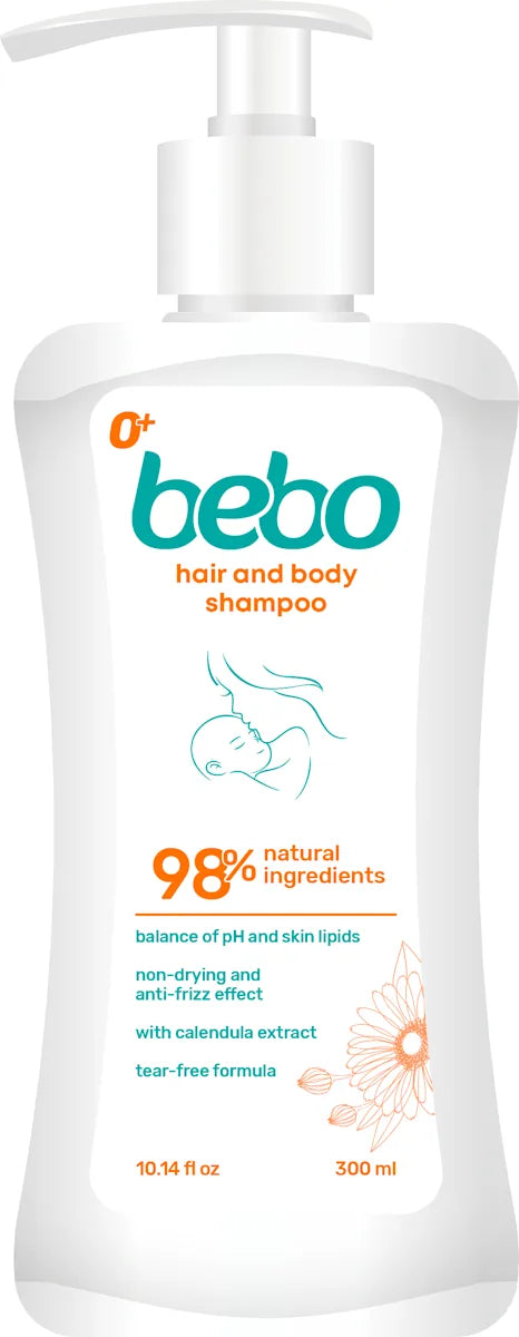 БЕБО шампоан за коса и тяло 0+ – 300 ml
