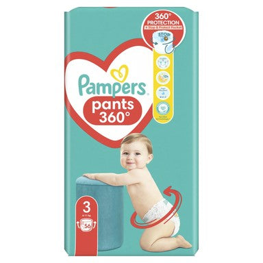 Pampers Pants 360° Размер 3 (6–11 кг), 56 броя