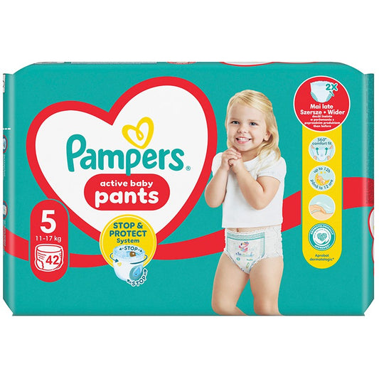 Pampers Active Baby Pants Размер 5 (11–17 кг), 42 броя
