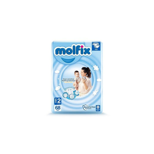 Molfix Tape – Размер 2 (3–6 кг), 68 броя