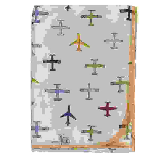 Бебешка муселинова пелена 80x90 см Самолети - 100% Памук