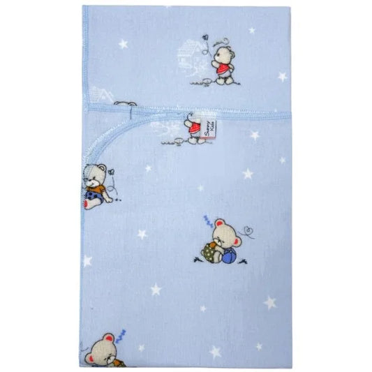 Бебешка пелена с мечета и звезди, син цвят, детски дрехи