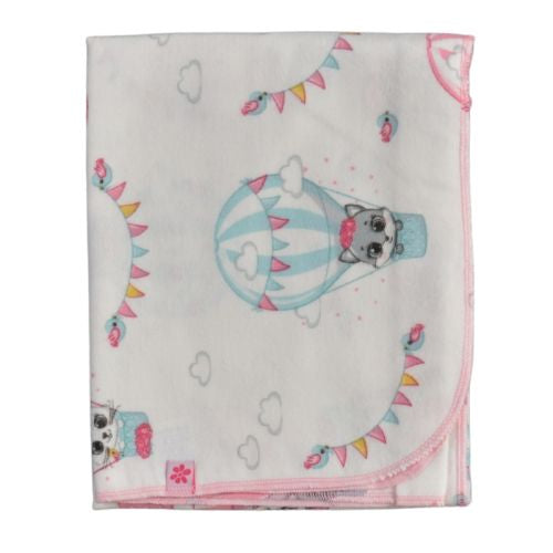 Бебешка пелена 80x90 см с мечета и балони, 100% памук