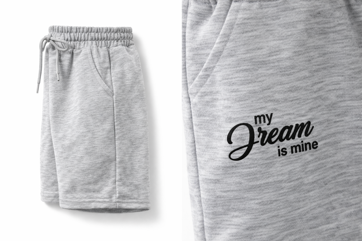 Детски къси панталонки Dream – сиви спортни шорти за деца