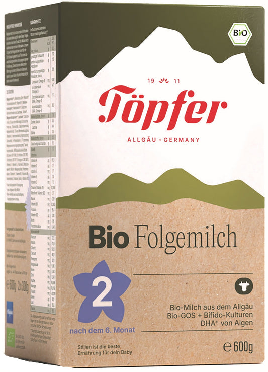 Töpfer Lactana Bio Folgemilch 2 – 600 g