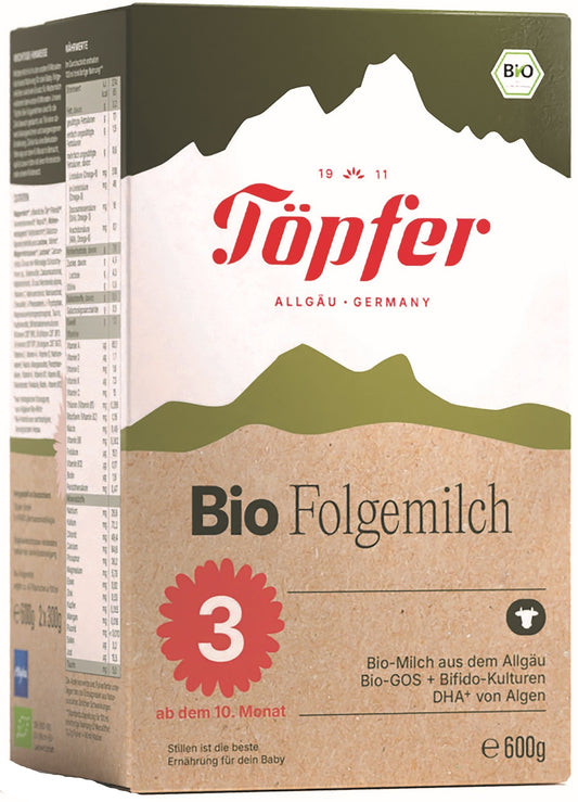 Töpfer Lactana BIO Folgemilch 3 – 600 g (от 10 месеца)