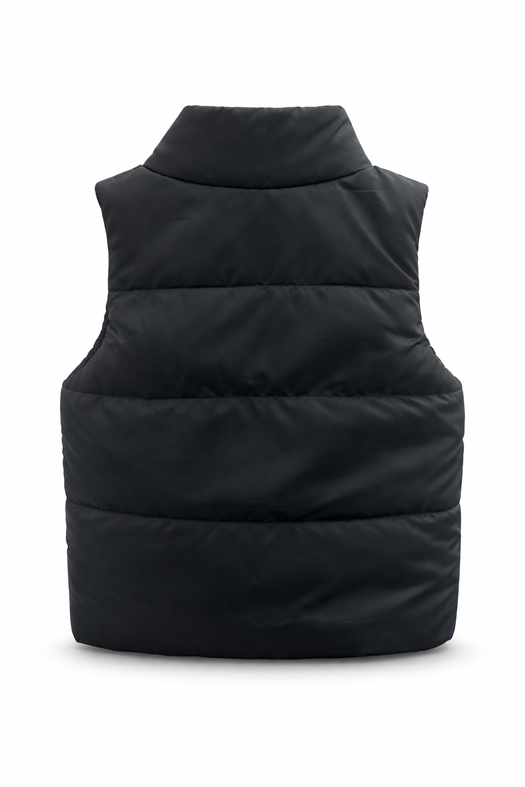 Детски елек черен унисекс с цип (пролет/есен)