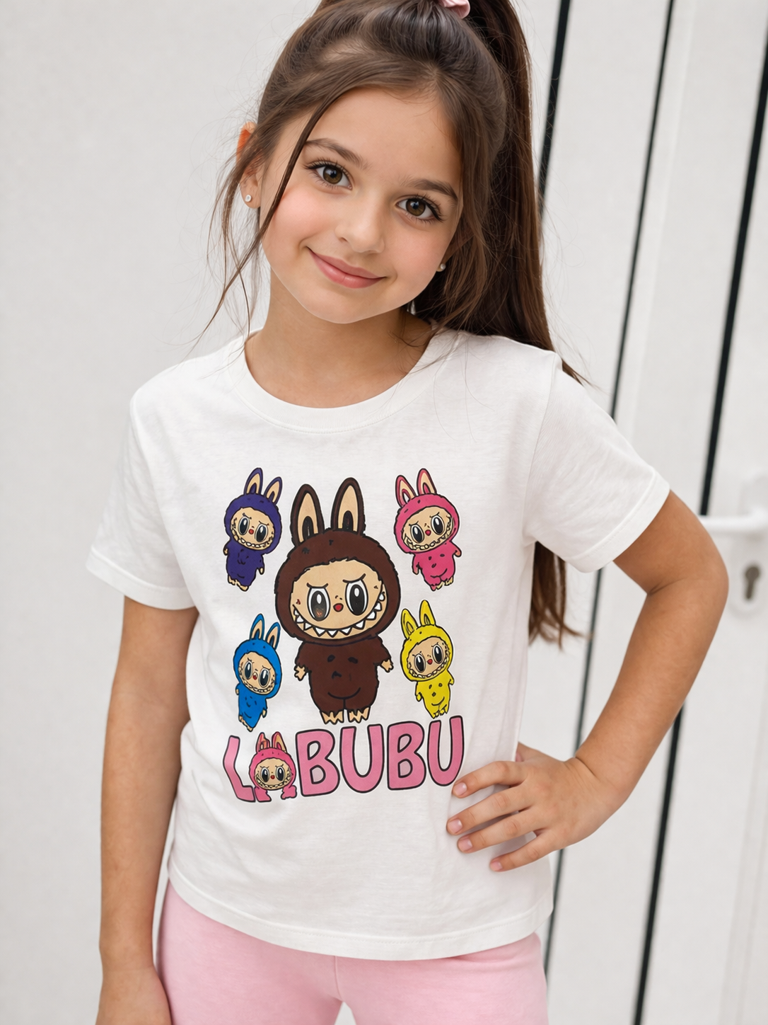 Детски комплект тениска и клин Labubu 100% памук